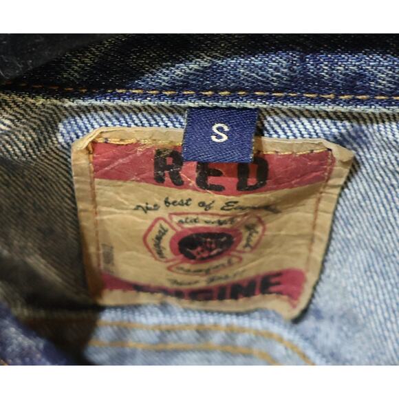 Red Engine Size Small Jean Jacket - Picture 5 of 6